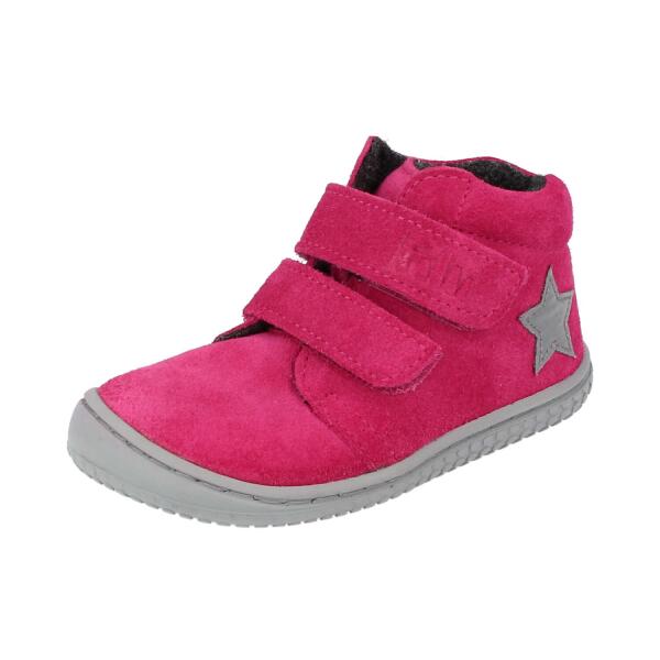 CHAMELIION Halbschuh pink velours fleece Klettverschluss Weite/M 22
