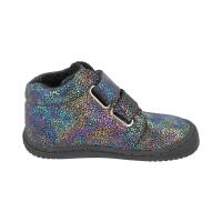 CHAMELIION Halbschuh glitter graphit Veloursleder fleece Kletter Weite/M 21