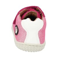 SALIIMA Halbschuh pink velours Klettverschluss Weite/M