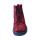 HAPPY-FEEL Winterstiefel navy red textile velvet woolfleece laces Weite/M 37