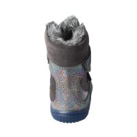 LHOTSE Winterstiefel glitter grey velours tex Klettverschluss Weite/M