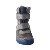 LHOTSE Winterstiefel glitter grey velours tex Klettverschluss Weite/M 23