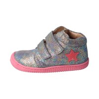 CHAMELIION Halbschuh glitter grey velours leathervelcro Weite/M 24