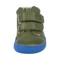 CHAMELIION Halbschuh khaki nappa woolfleece Klettverschluss Weite/M 26