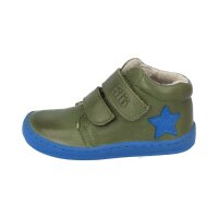 CHAMELIION Halbschuh khaki nappa woolfleece Klettverschluss Weite/M 27