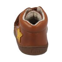 CHAMELIION Halbschuh chestnut nappa woolfleece Klettverschluss Weite/M 24