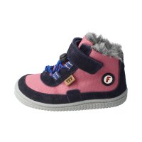 FLYING-RABBIT Halbschuh navy rose TEX wool Klettverschluss Weite/M