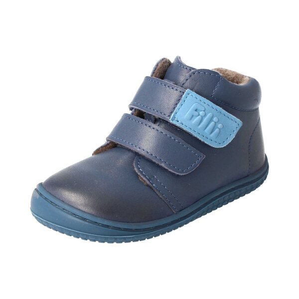 CHAMELIION Halbschuh ocean nappa fleece Klettverschluss Weite/W 20
