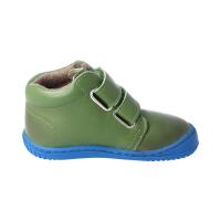 CHAMELIION Halbschuh khaki nappa fleece Klettverschluss Weite/W
