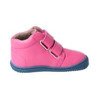 CHAMELIION Halbschuh pink nappa fleece Klettverschluss Weite/W 25
