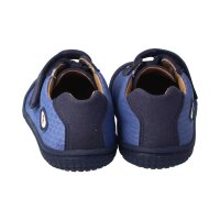 SALIIMA Halbschuh navy textil leather Klettverschluss Weite/M