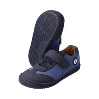 SALIIMA Halbschuh navy textil leather Klettverschluss Weite/M