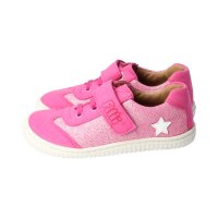 SALIIMA Halbschuh pink textil leather Klettverschluss Weite/M