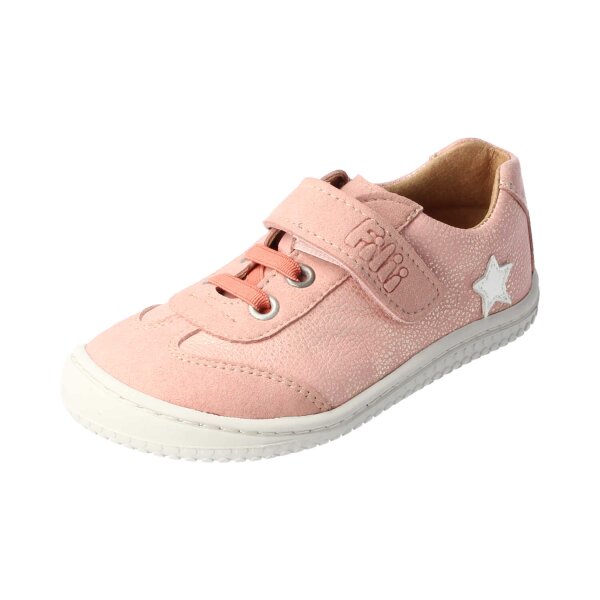 SALIIMA Halbschuh rose glitter nappa leather Klettverschluss Weite/M