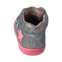 CHAMELIION Halbschuh glitter grey velours fleecewool Klettverschluss Weite/M 23