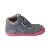 CHAMELIION Halbschuh glitter grey velours fleecewool velcro Weite/M 23