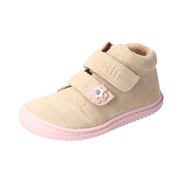 CHAMELIION Halbschuh ecru velours leather Klettverschluss Weite/M
