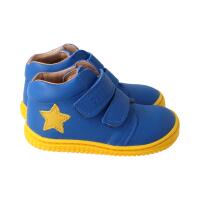 CHAMELIION Halbschuh electric blue nappa leather Klettverschluss Weite/M