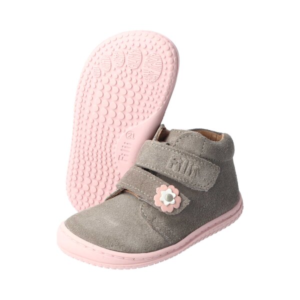 CHAMELIION Halbschuh stone velours leather Klettverschluss Weite/M 23