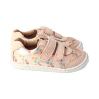 AXOLOTL Halbschuh multi. Dots nappa leather Klettverschluss Weite/M