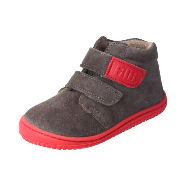 CHAMELIION Halbschuh graphit velours fleecewool Klettverschluss Weite/W 23