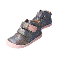 CHAMELIION Halbschuh glittergrey velours leather Klettverschluss Weite/W