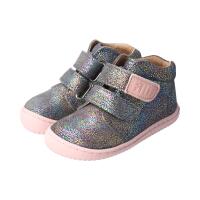 CHAMELIION Halbschuh glittergrey velours leather Klettverschluss Weite/W 21