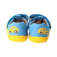 KAIIMAN Sandale CAR turquoise textil leather Klettverschluss Weite/M