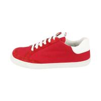 LOVE YOU Sneaker Velours/canvas rot zipper Weite M